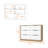 Marion 4-Drawer Dresser with Open Storage Shelves – White & Natural-2110924946