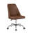 Backman Upholstered Adjustable Home Office Desk Chair Brown-696646620