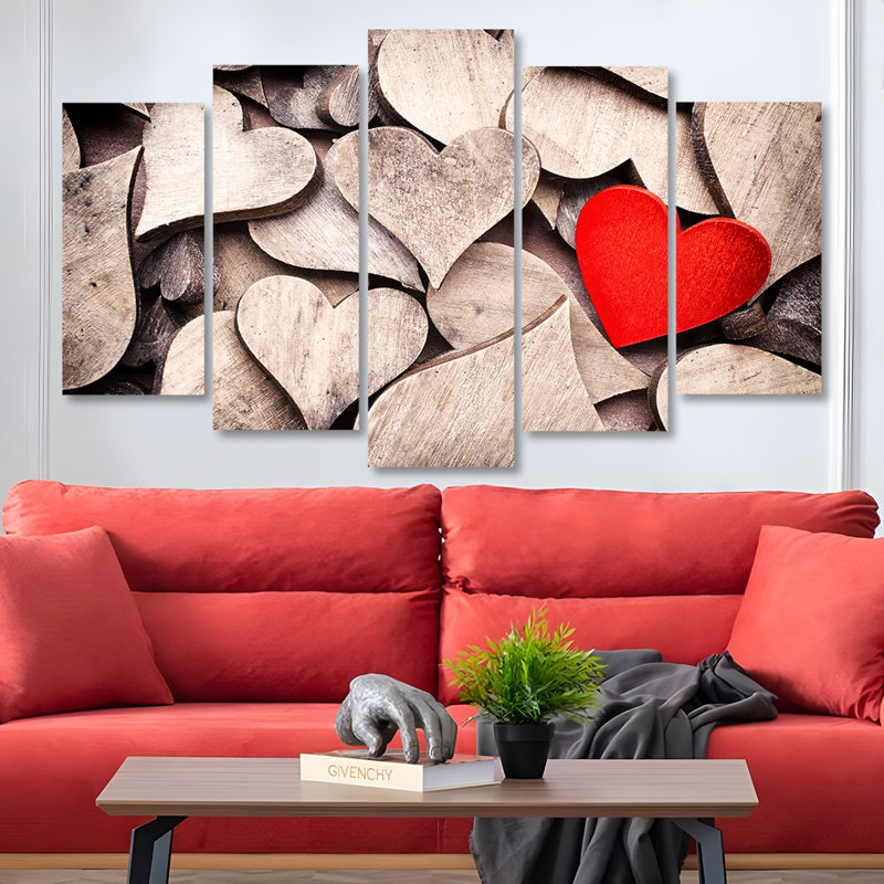 Superbe ensemble d'art mural décoratif en bois aggloméré 5 pièces, 39,4 x 23,6 pouces | 100% panneau de fibres à densité moyenne avec une épaisseur de 0,1 pouce, impression numérique UV | Parfait pour le salon, la chambre à coucher et le bureau, avec un design élégant et accrocheur