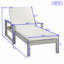 Chaises longues d'extérieur avec coussins, dossiers ajustables et housses amovibles pour terrasse-1313486550