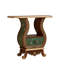Console 35,43 po en bois massif sculpté et peint à la main
