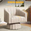 Ensemble de 2 fauteuils pivotants rembourrés surdimensionnés-291338552