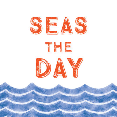 Seas The Day - Wrapped Canvas Print