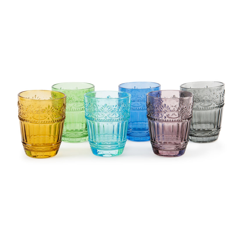 Country Flower 300ml Drinking Glass Set