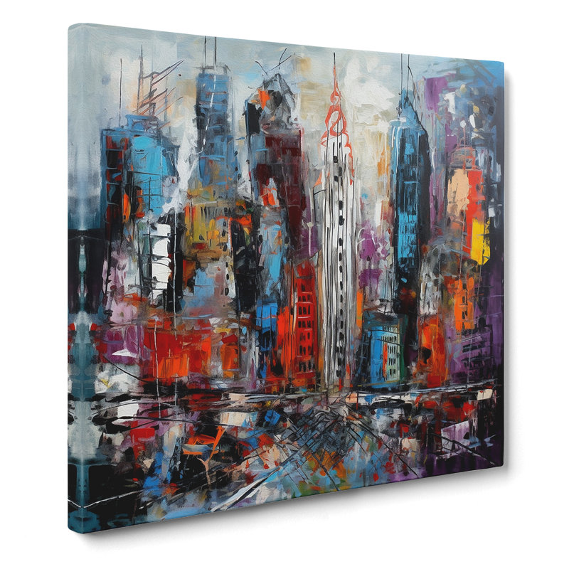 City Of New York Abstract - Print
