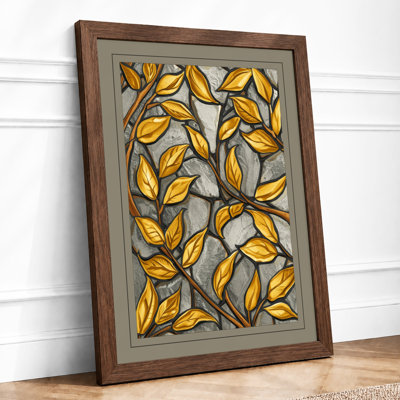 Autumn Leaves Botanical - Framed Print