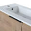 Meuble-lavabo avec lavabo 22 po pour petite salle de bain, meuble-lavabo flottant avec porte à fermeture en douceur, petit meuble-lavabo avec lavabo, 22 po x 13 po (KD-Packing)-199555744