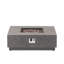 Foyer carré en fer - 50 000 BTU (39 pouces, gris clair)