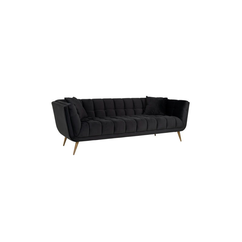 Huxley Velvet Sofa, Anthracite Velvet