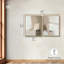 Ensemble de 2 décorations murales en toile Harmony Beige & White par Art Remedy, cadre doré, 30 x 36-751734670-751734676
