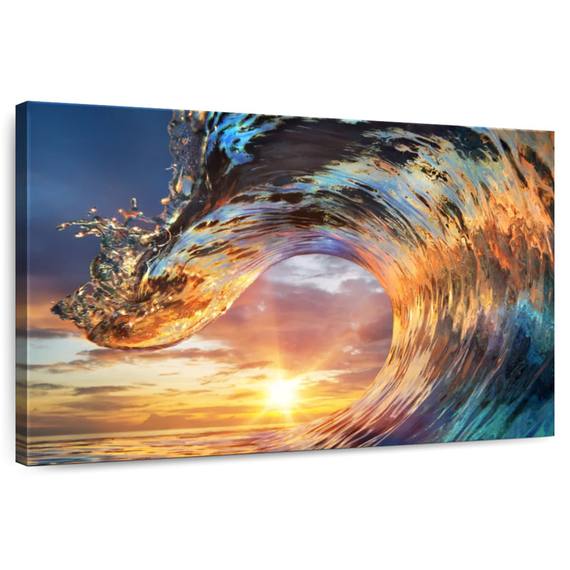 Gillard Curling Ocean Wave, 26" H x 39" W