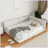 Modern Upholstered Platform bed with USB Ports-484649917-484649916