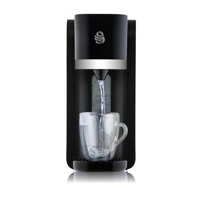 Swan  Instant Hot Water Dispenser with 1.5L Tank Capacity, Two Button Operation, Removable Drip Tray, Boil Dry Protection, 1850-2200W, Black, SWD1004