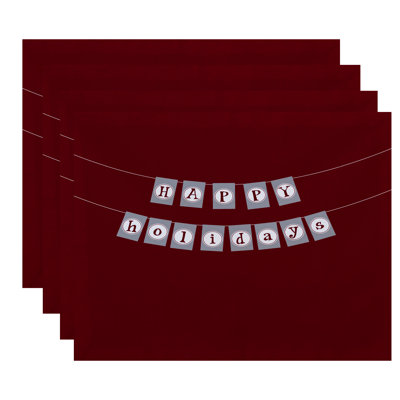 Polyester Abstract Rectangle Placemat