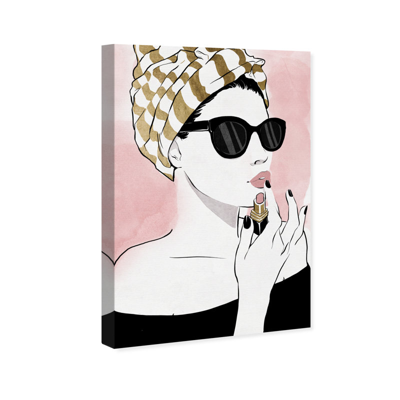 « all glammed up night feuille », impression encadrée, H 30 po x l 20 po x P 0,75 po, Toile tendue