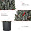 Arbre de Noël floqué avec baies décoratives et pommes de pin décoratives pour décoration de table