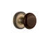 Classic Rosette with Brown Porcelain Door Knob-780870948-780870941
