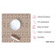 Tapis brun / taupe intérieur / extérieur Marshanna Nord Trellis-88304291