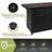 Rectangle Aluminum Fire Pit Table with Hidden Fuel Tank