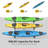 Launda 3-Level Freestanding Adjustable Kayak Rack With Padded Arms And Lockable Wheels