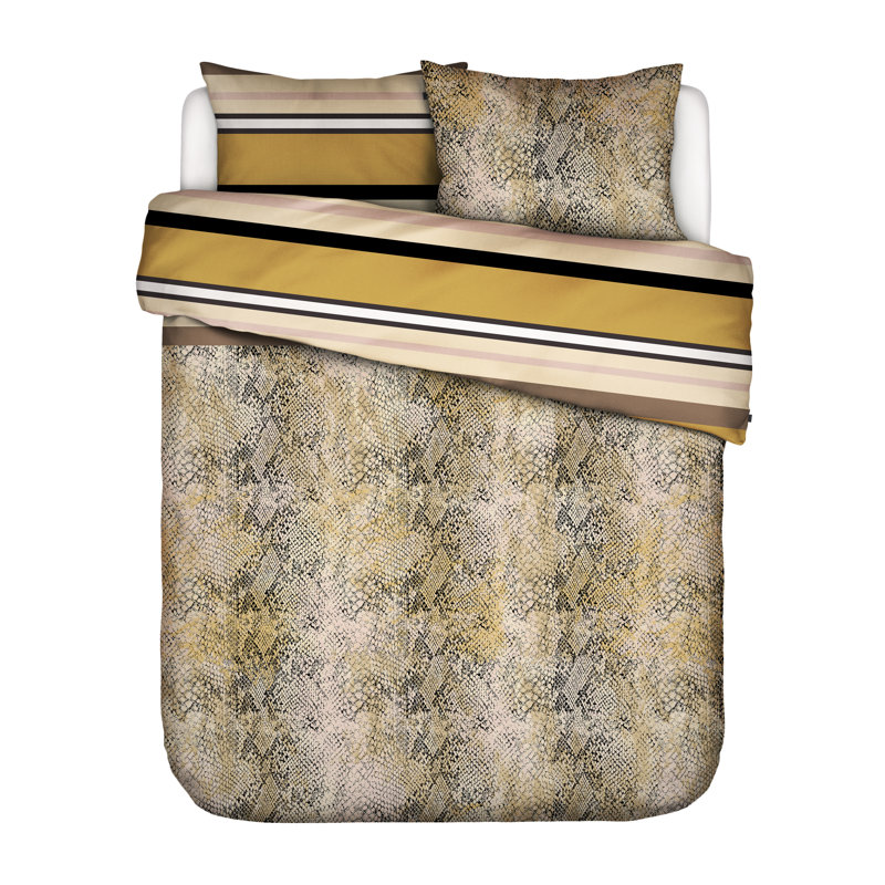 Cleo Cotton Duvet Cover Set, 155 x 220cm Duvet Cover + 2 Pillowcases