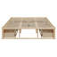 Grand lit plateforme avec 6 tiroirs de rangement-1560161346