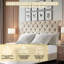 Structure de lit en tissu avec tête de lit ajustable Winston Porter-709296181-709296191