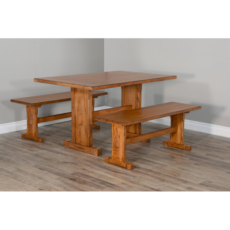 Deniela 4 - Person Trestle Dining Set
