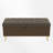 Upholstered Storage Bench With Gold Metal Legs-1092084415