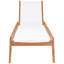 Chaise de patio en teck avec coussins-86506433