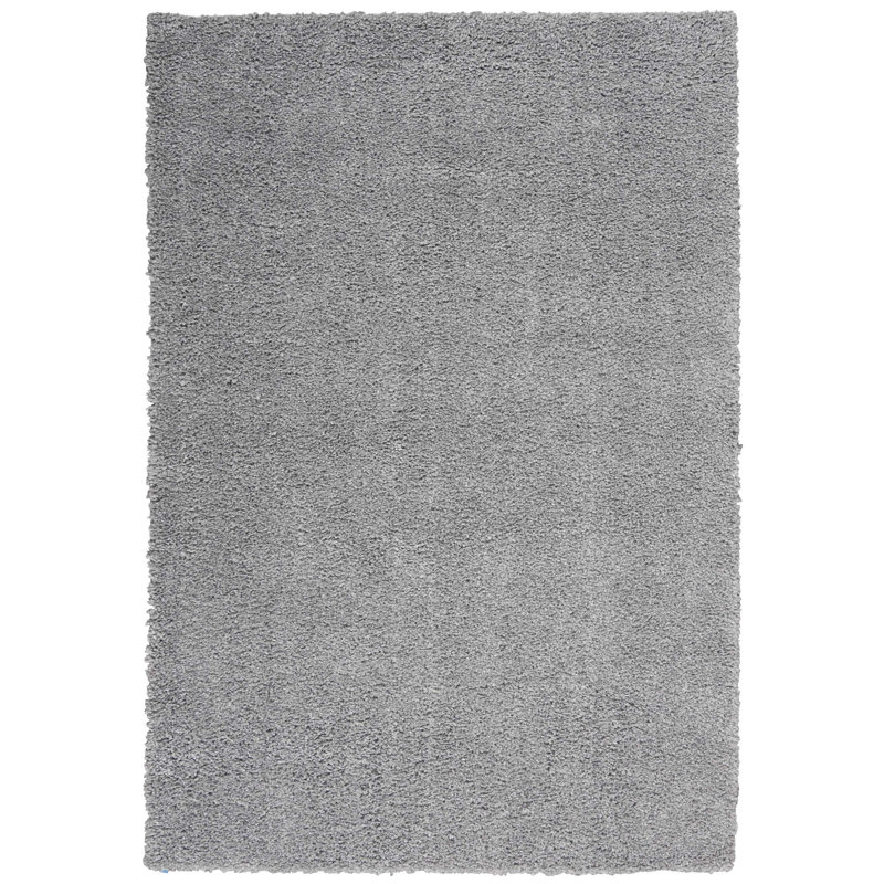 Tapis gris à poils longs Dusty, Rectangle 5 pi x 7 pi