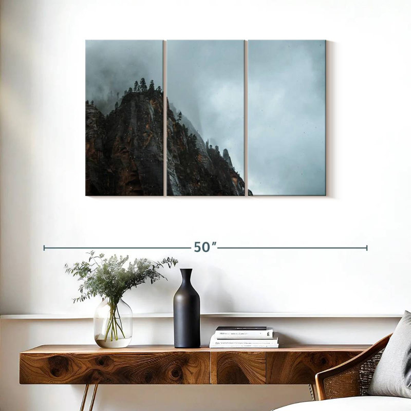 Alvord Foggy Rocky Mountain Peak, H 24 po x l 38 po
