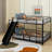 Metal Bunk Bed With Slide-686091182-690530886