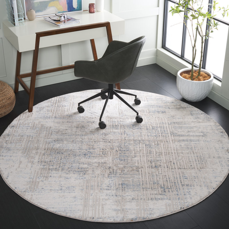 Oglesbee Performance Abstract Rug, Round 6'7"