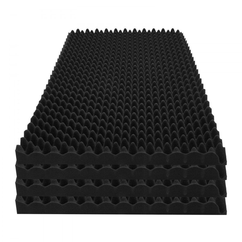 Paquet de 4 panneaux de mousse acoustique 48 x 24 x 2 po pour mur et plafond Studio