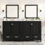 Meuble-lavabo double 60 po, lavabos, rangement intégré, espace de rangement spacieux, tablette de rangement, esthétique moderne-163376815-163376813