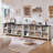 Farmhouse Wood Long Storage Organizer Bookcase-33435129-33435133
