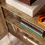Armoire de rangement à 2 portes en pin