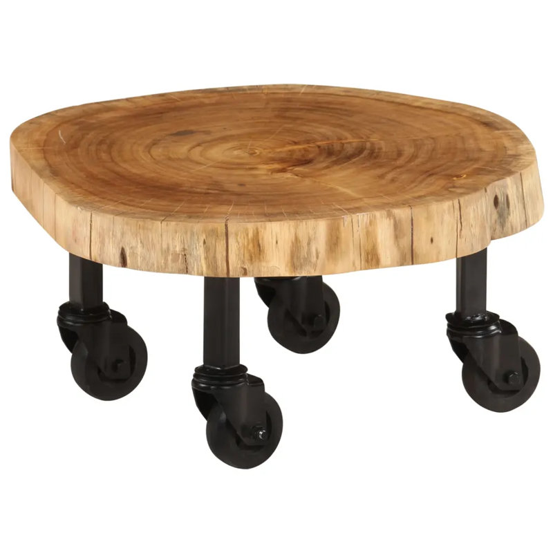 Enprise Coffee Table Solid Acacia Wood 60x55x25 cm