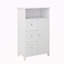 Armoire de rangement pour salle de bain avec 3 tiroirs et 1 porte