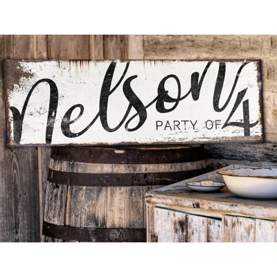 Family Name Personalized  Sign on Canvas