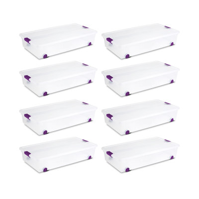 Contenant de rangement avec couvercle transparent Sterilite
