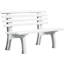 Banc de jardin 2 places en PVC résistant aux intempéries-16310068