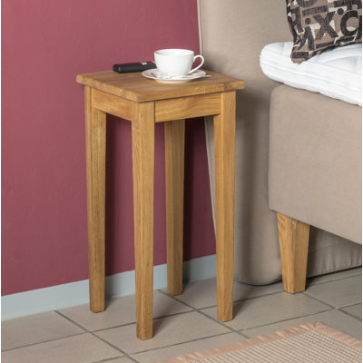 Morwenna 30 cm W Solid Wood Bedside Table