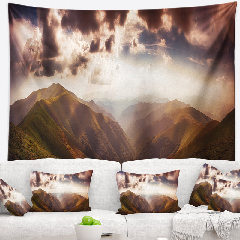 Tapisserie panorama landscape polonina borzava, H 32 po x l 39 po