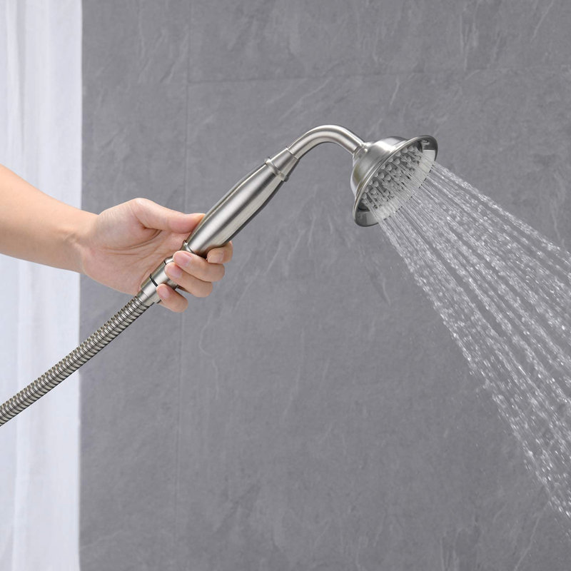 Robinet de baignoire autoportant avec douche à main - Tuyau de 59 po pour un rinçage pratique et un robinet fixé au sol