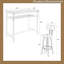 Ensemble de table de bar 5 pièces Lysle avec tablette en métal, ensemble de salle à manger, table à hauteur de comptoir et 4 tabourets de bar Lysle-1151581810-1171740271-1146240954