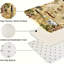 Tapis de cuisine à motif de raisin pour la salle à manger, paquet de 2, beige