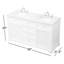 Ensemble de meuble-lavabo double 60 po Closter-356978300