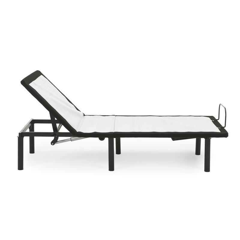 Metal Queen Size Bed Adjustable Base With Head-up Feature - Grey, Wired Remote For Enhanced Positions, Ease Joint Discomfort In Grey Construction Better Sleeping Positions And Health